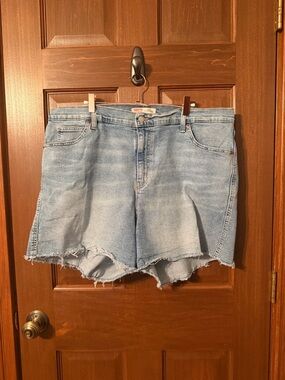 Signature by Levi Strauss Light Blue High-Rise Denim Shorts